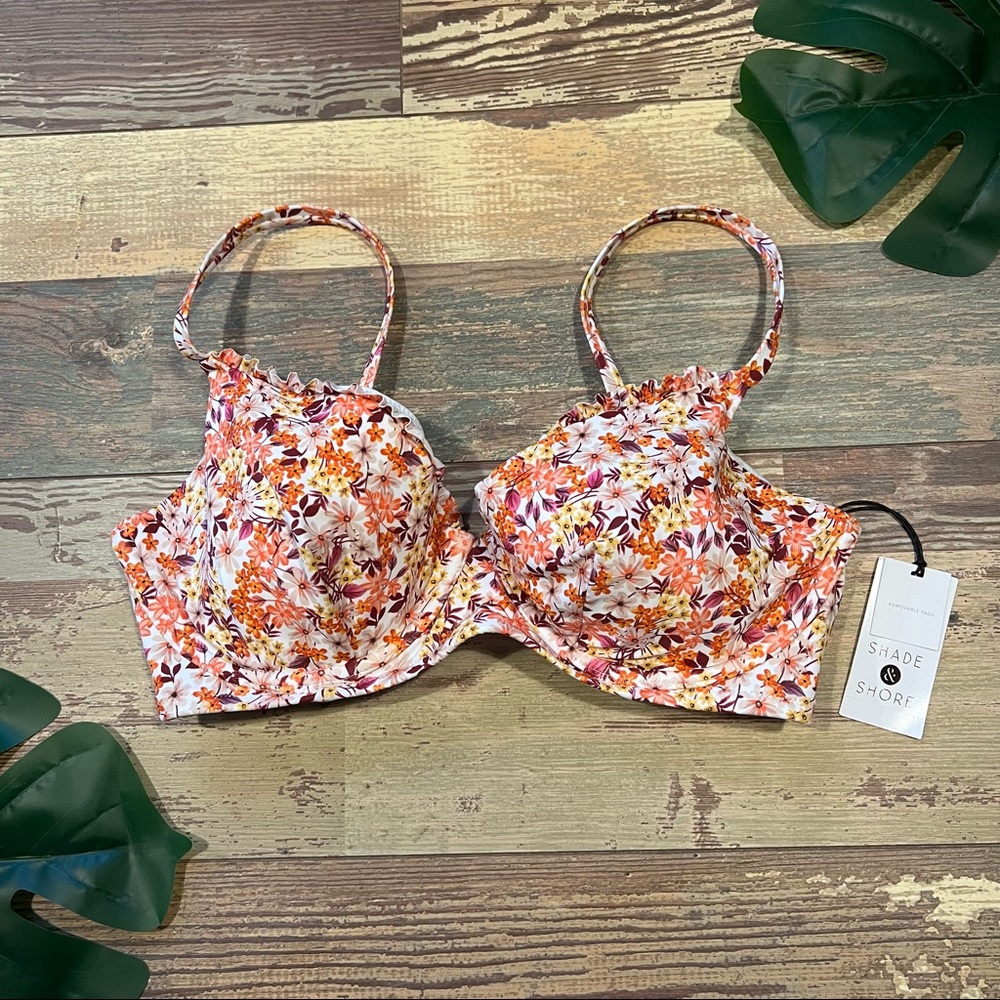 Floral Print Underwired Bikini Top | Shade & Shore